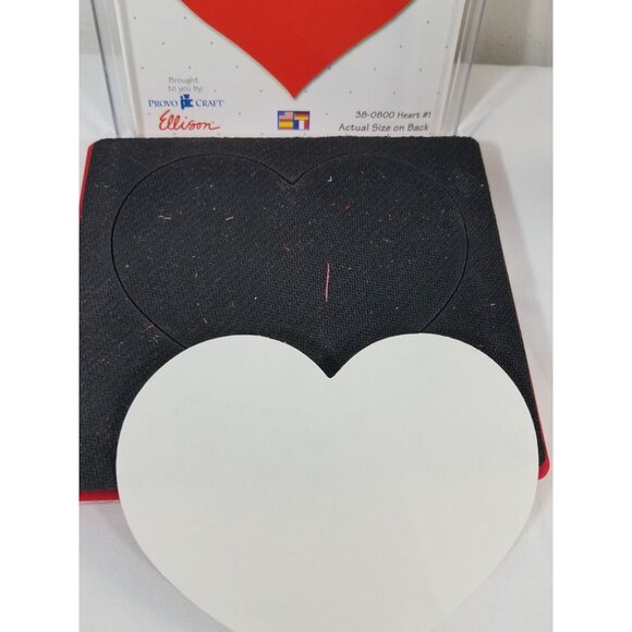 Sizzix Lot of 2 Red Die Cutter Heart #1 38-0800 Oval #2 38-0815 Provo Craft 4" - Picture 6 of 16